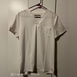 BRAND NEW white scrub top!